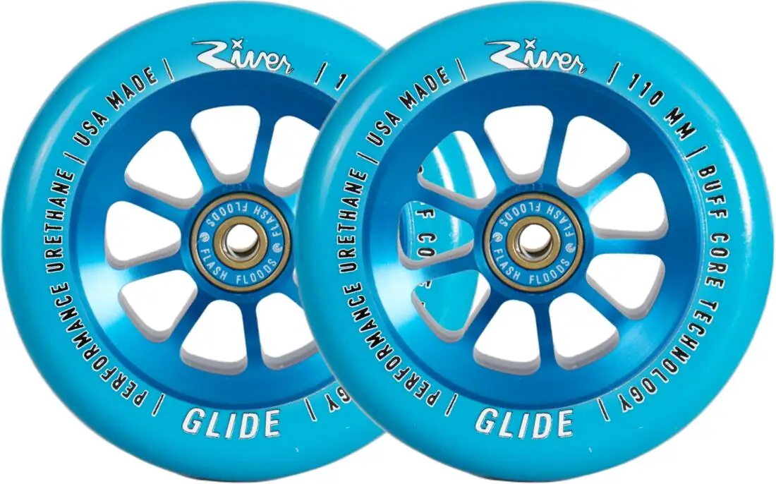 River Naturals Glide Kolečka pro koloběžku Sada 2 Kusů 110mm Sapphire