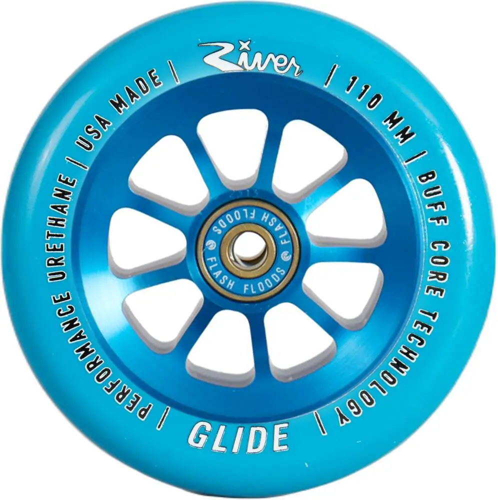 River Naturals Glide Kolečka pro koloběžku Sada 2 Kusů 110mm Sapphire