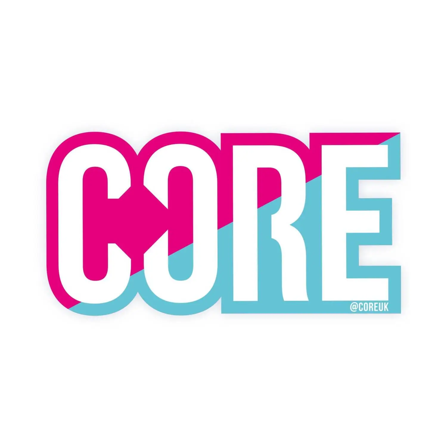 CORE Classic Scooter Sticker Split Pink/Blue