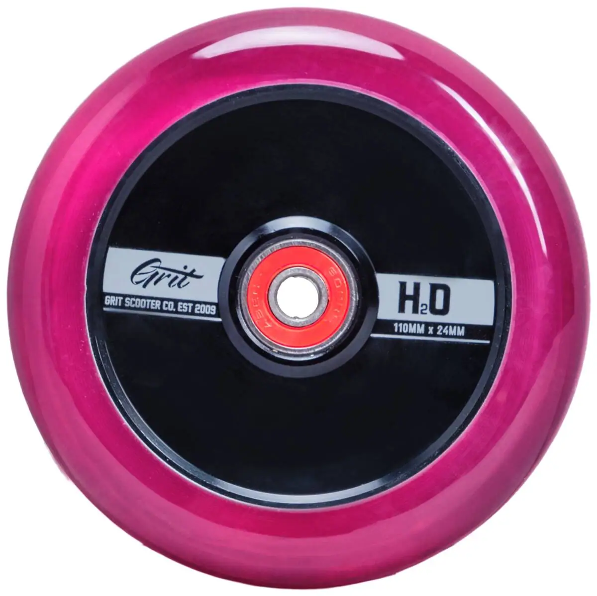 Grit H2O Kolečka pro koloběžku 2-Souprava 110mm Trans Pink/Black