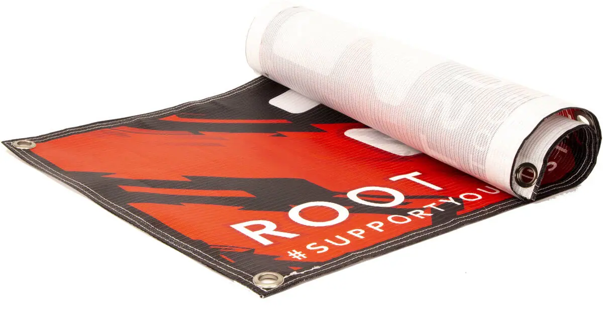 Root Banner Červená