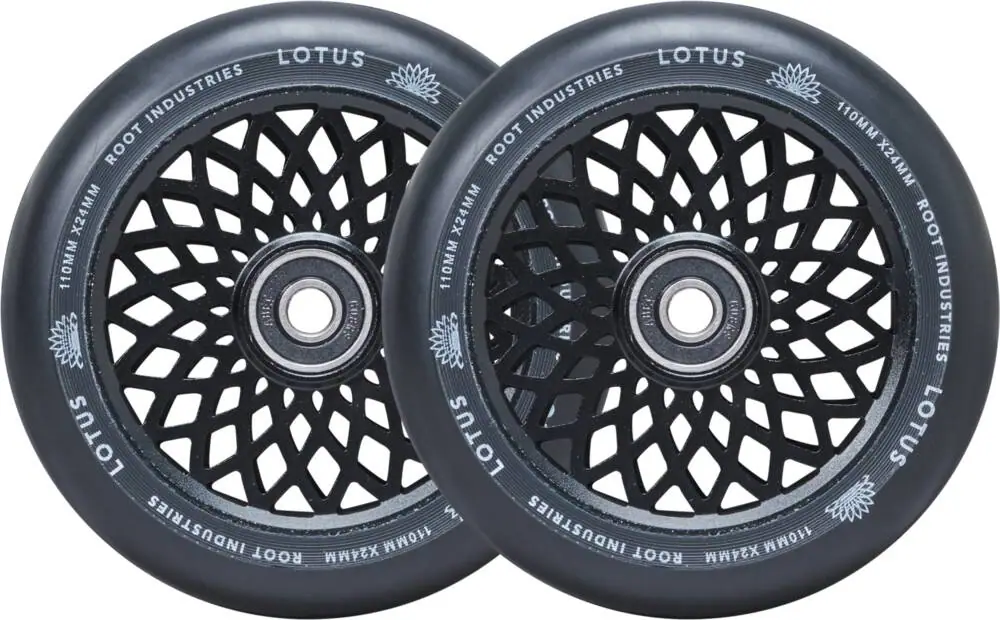 Root Lotus Kolečka Na Koloběžku 2-Balení 110mm Black/Black