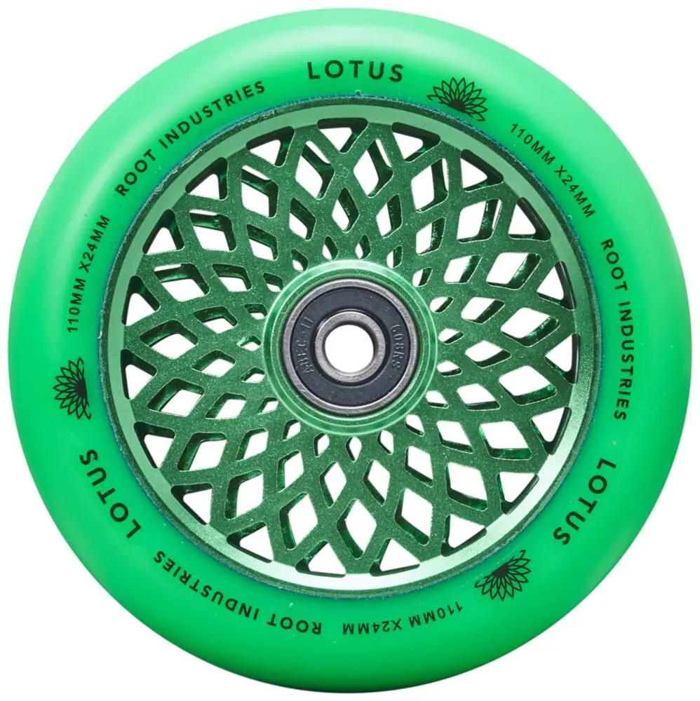Root Lotus Kolečka Na Koloběžku 2-Balení 110mm Radiant Green