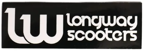 Longway Logo Scooter Sticker Černá