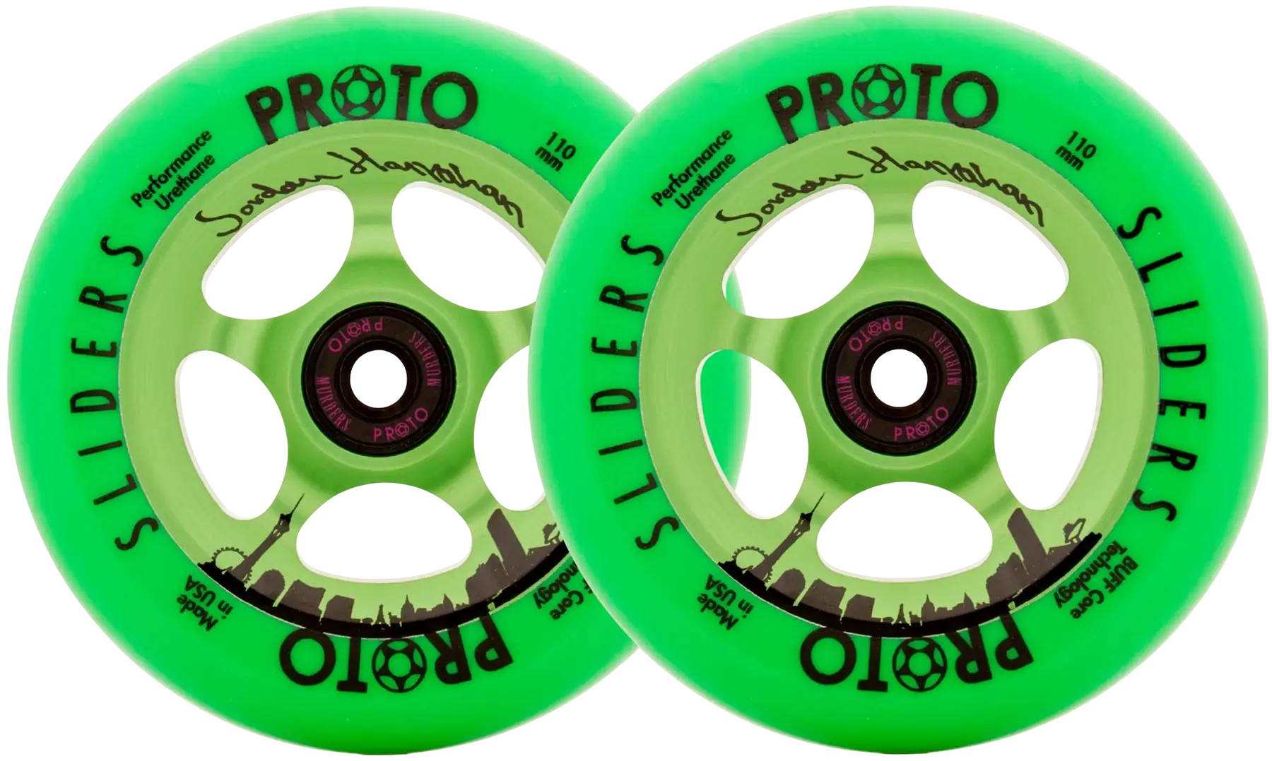 Proto Jordan Hanrahan kolečka na Koloběžku 2ks 110mm Sin City