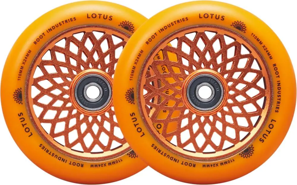 Root Lotus Kolečka Na Koloběžku 2-Balení 110mm Radiant Orange