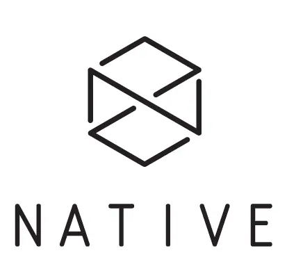 Native Logo Sticker Bílá