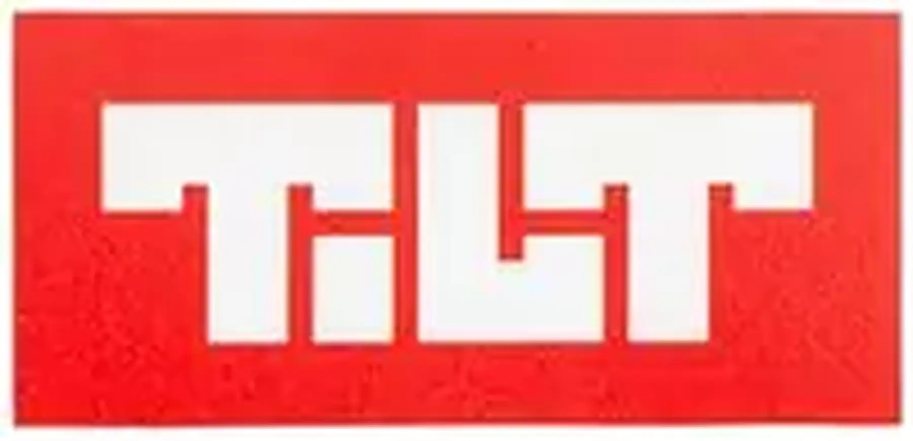 Tilt Block Logo samolepka na koloběžku červená