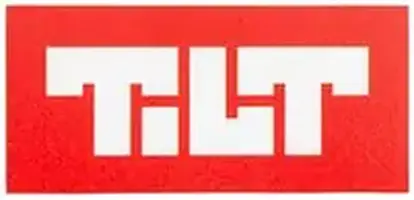 Tilt Block Logo samolepka na koloběžku červená